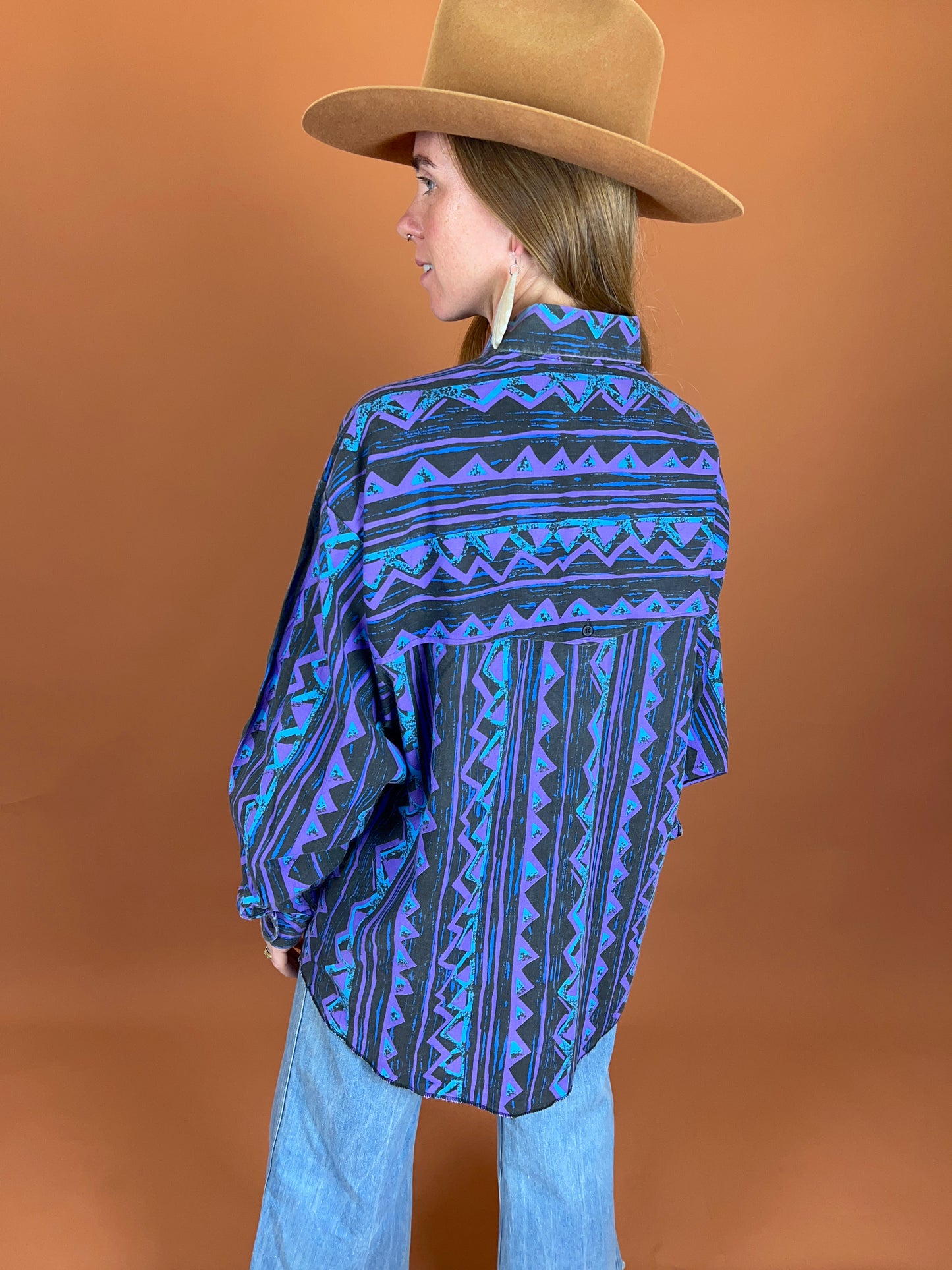 Vintage 70's Aztec Shirt 14-16