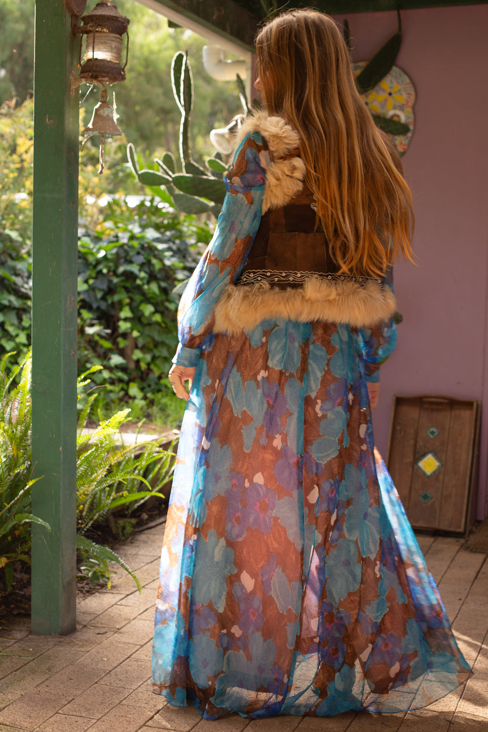 VTG 60’s Patchwork Suede Fur Vest 6