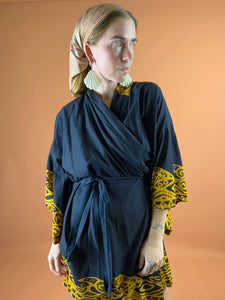 VTG 70's/80's Cotton Kimono OS