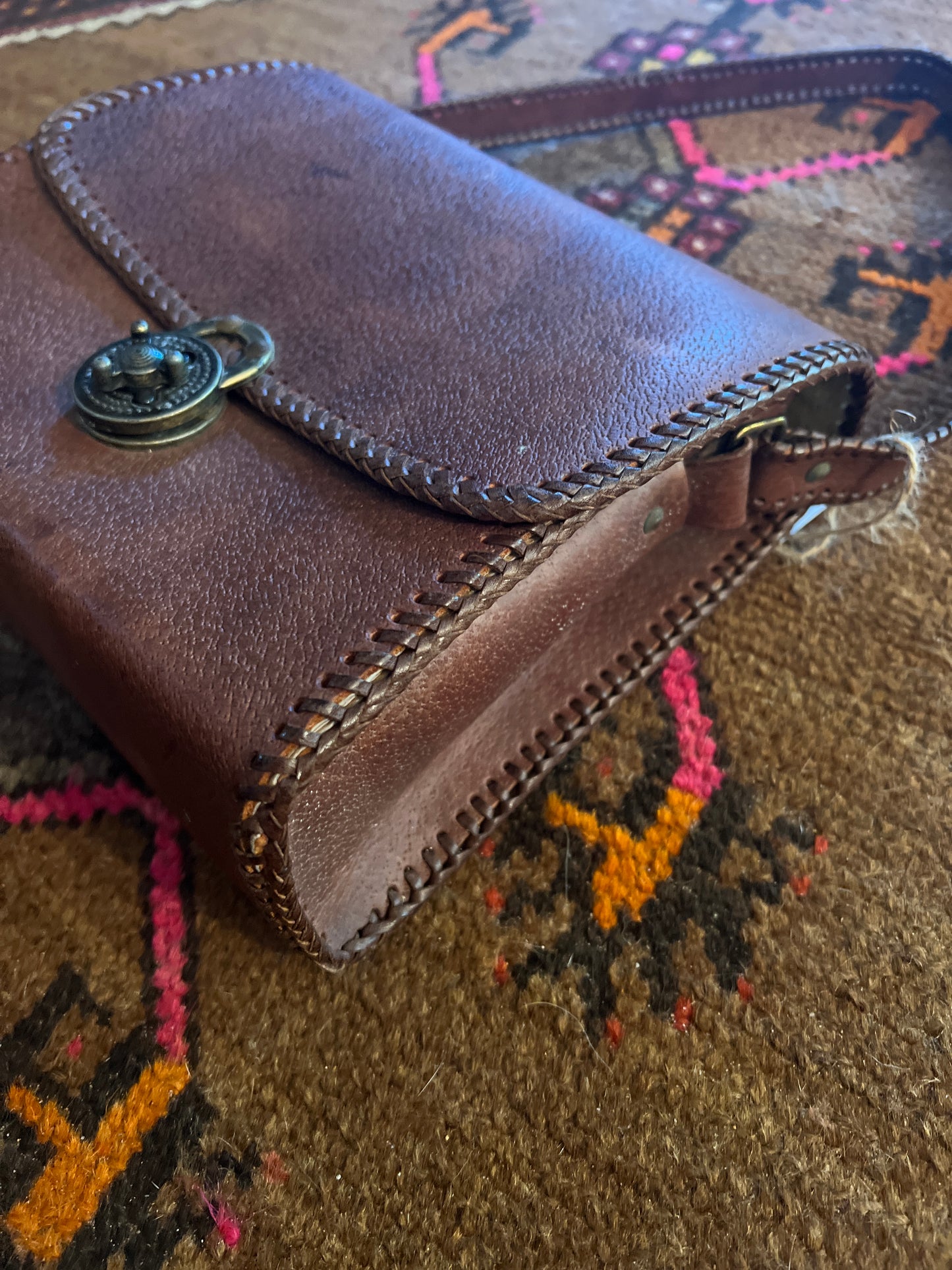 VINTAGE 70's Leather Bag