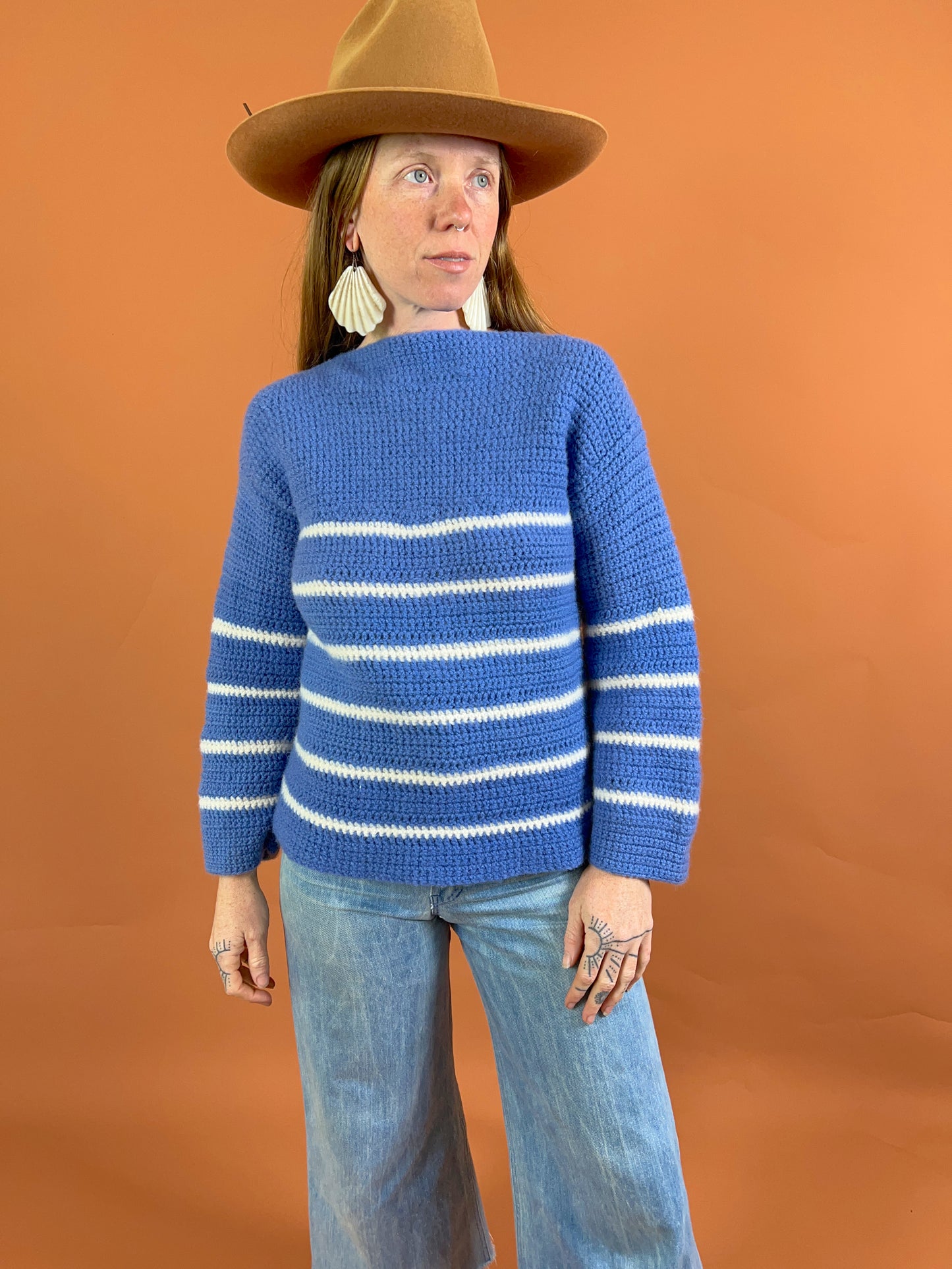 VINTAGE Handmade Knit Jumper 6-8