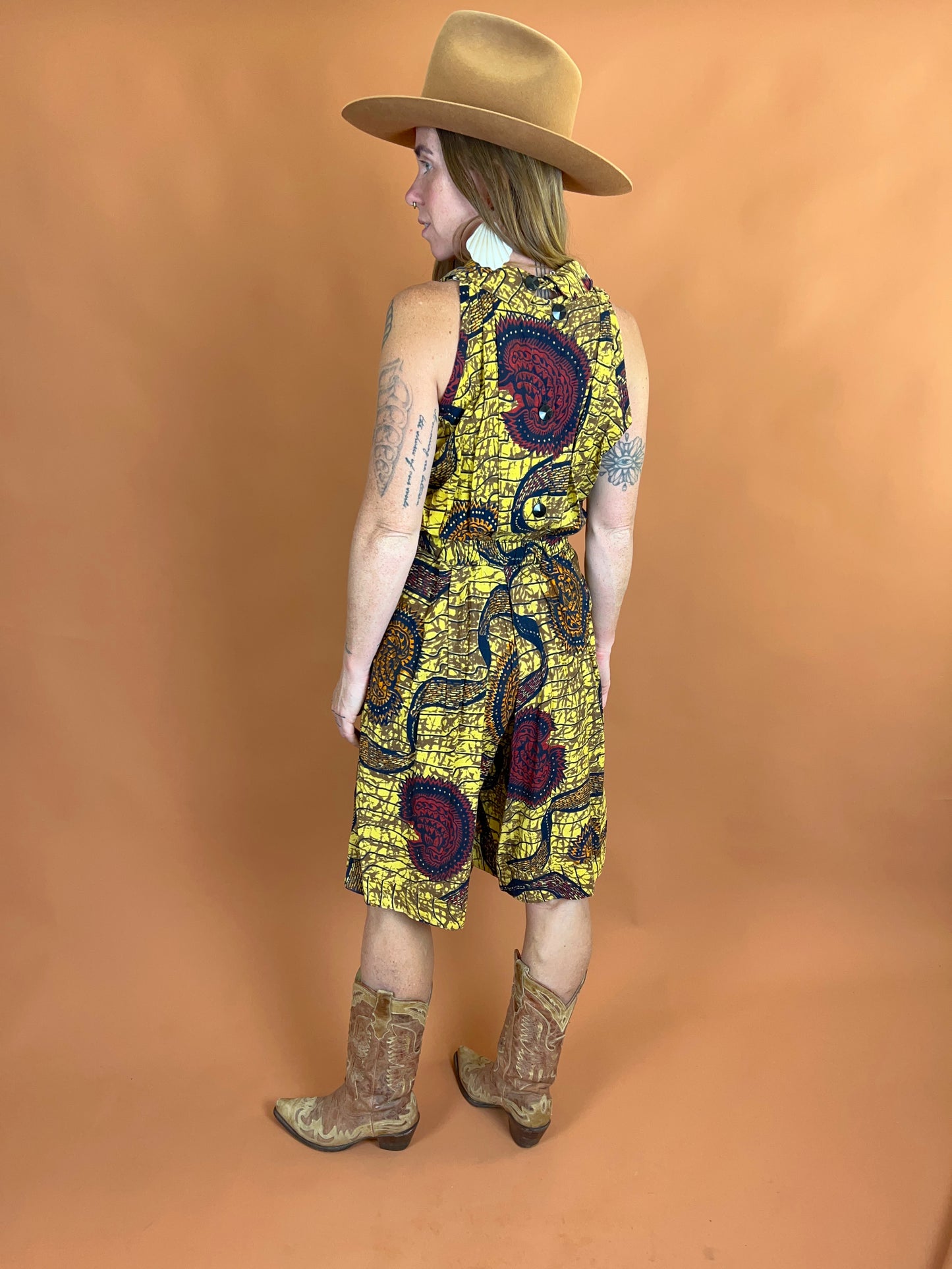 VINTAGE 70’s/80's Cotton Playsuit 8-10