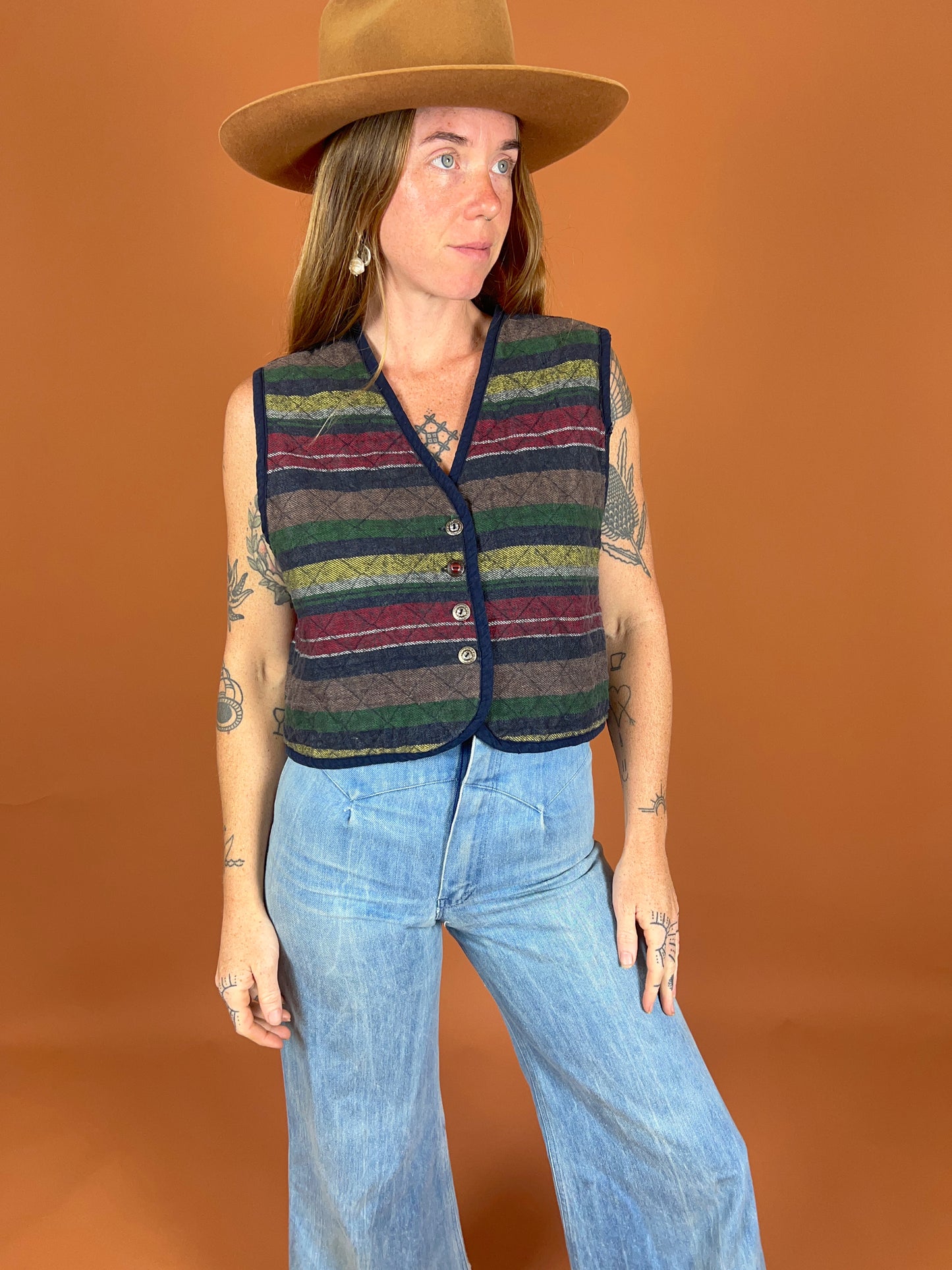 VINTAGE 80's/90's Quilted Vest 14