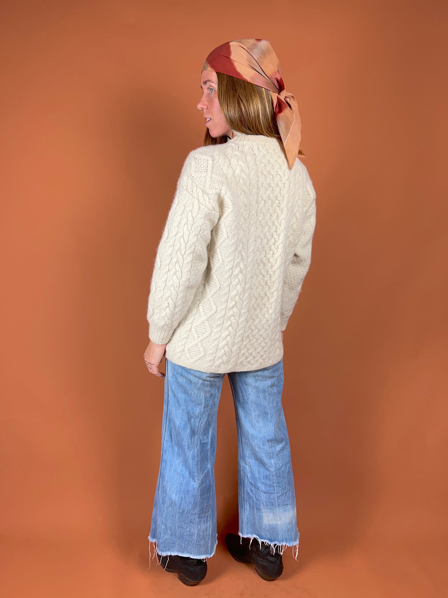 VTG 80’s Australian Wool Fisherman Knit Jumper 8-10