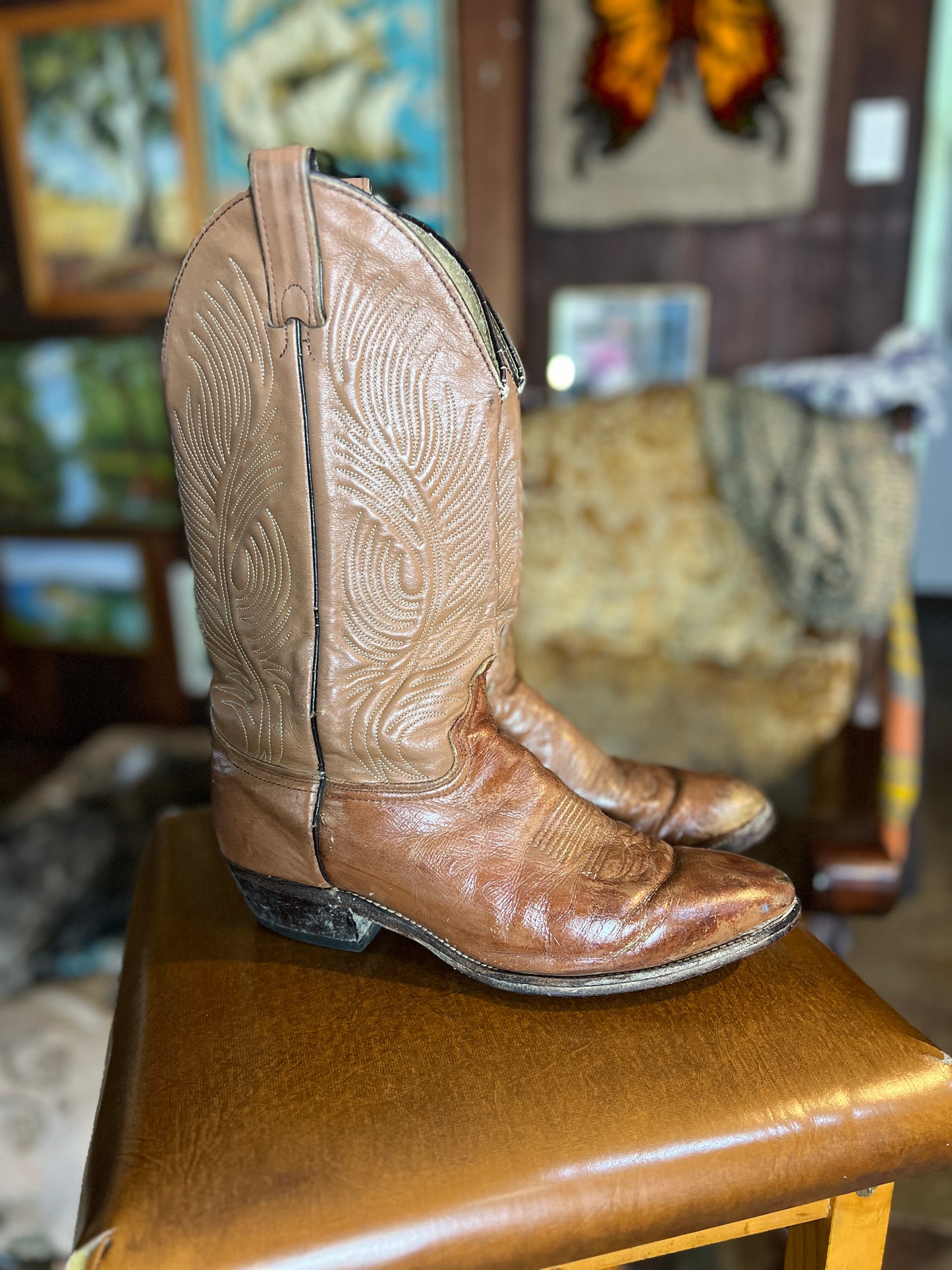 VINTAGE Cowboy Boots 8.5/39