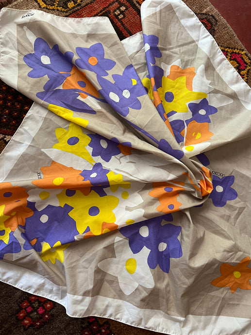 VTG 70's/80's Floral Scarf