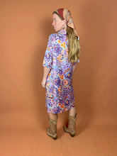 Load image into Gallery viewer, VTG 60&#39;s Floral Midi Dress 12-14