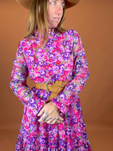 Load image into Gallery viewer, VTG 60&#39;s Handmade Prairie Floral Maxi Dress 8-10