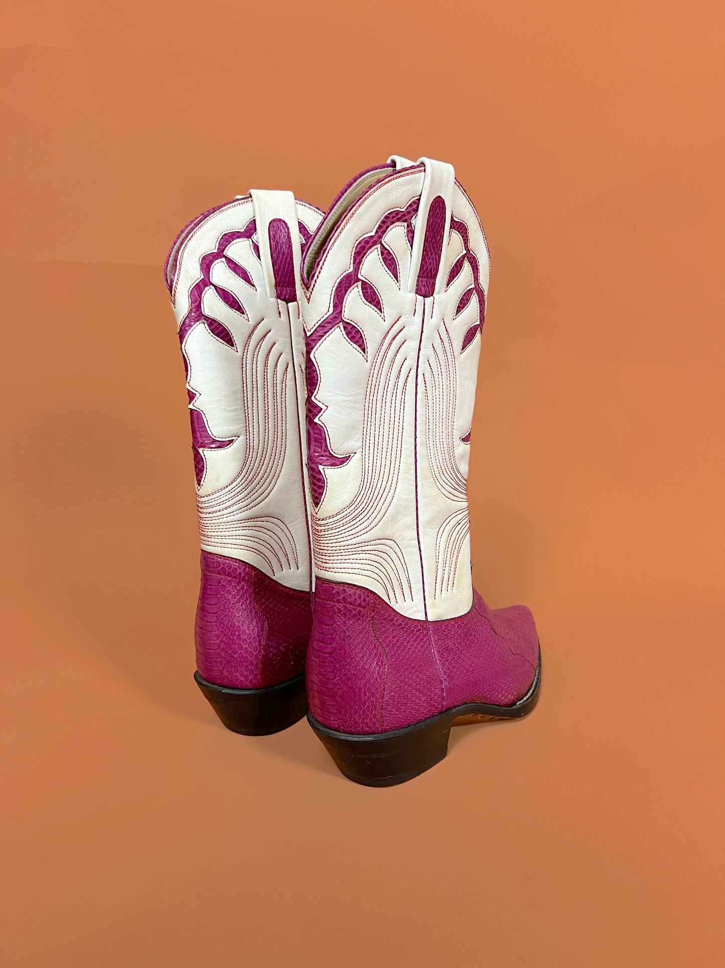 Y2K Tom Horn by Dan Post Snakeskin Cowboy Boot 36/5.5
