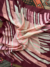 Load image into Gallery viewer, VTG 70&#39;s Pattern Pink &amp; Cherry Scarf