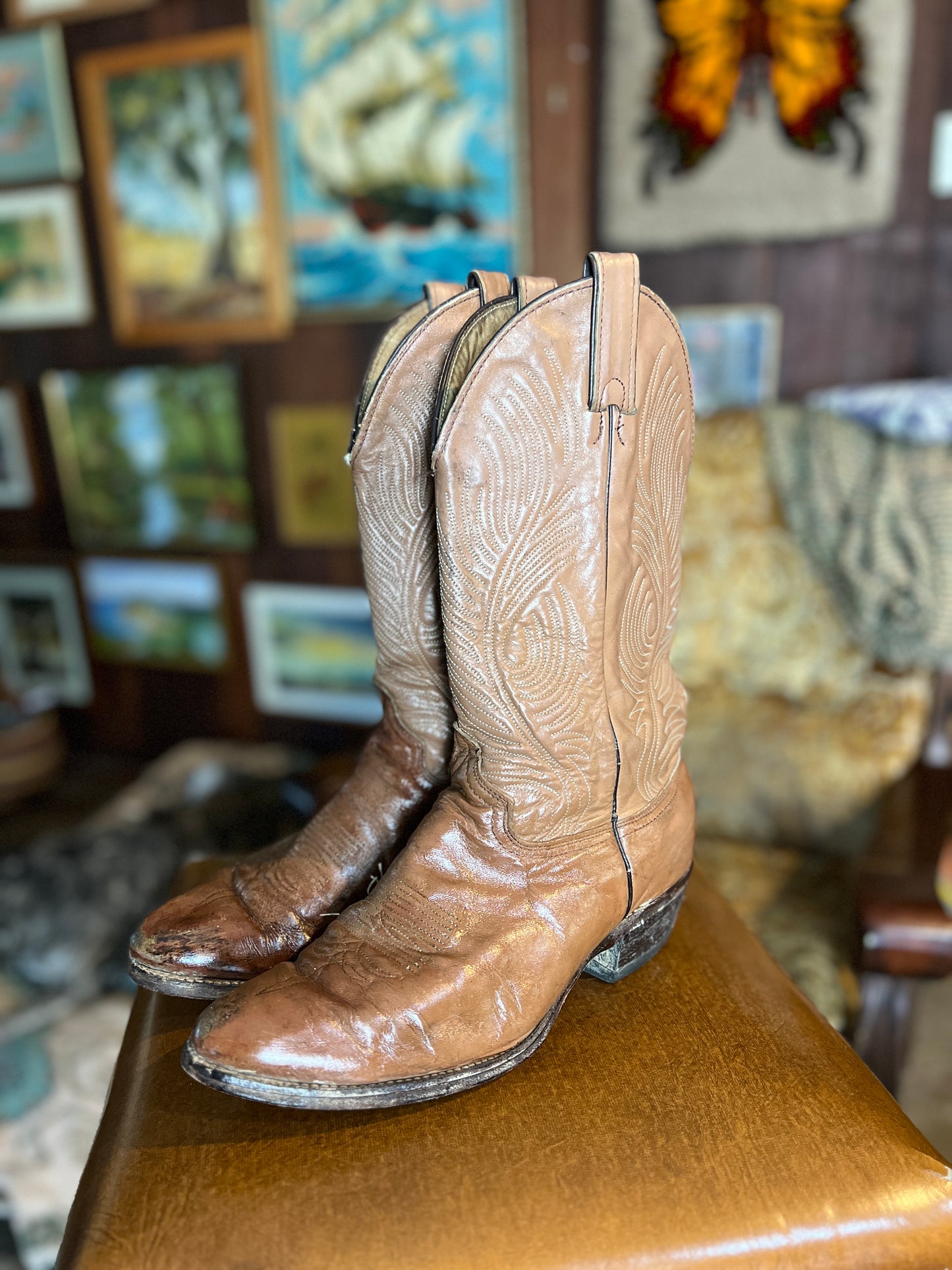 VINTAGE Cowboy Boots 8.5/39