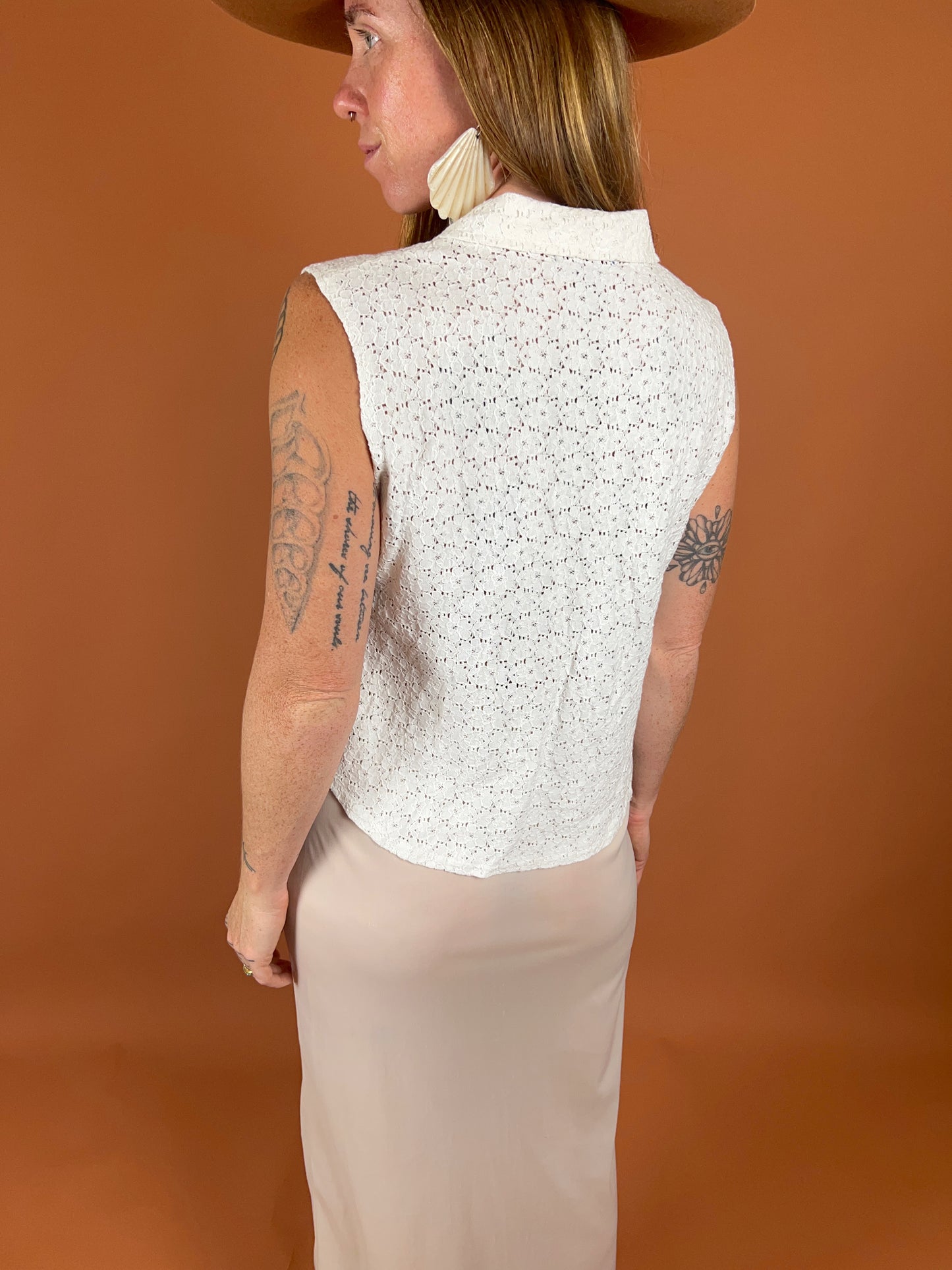 VINTAGE 80's Lace Blouse 12