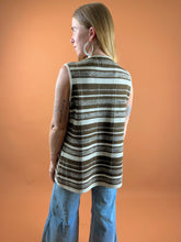 Load image into Gallery viewer, VTG 70&#39;s Long Line Vest 10-12