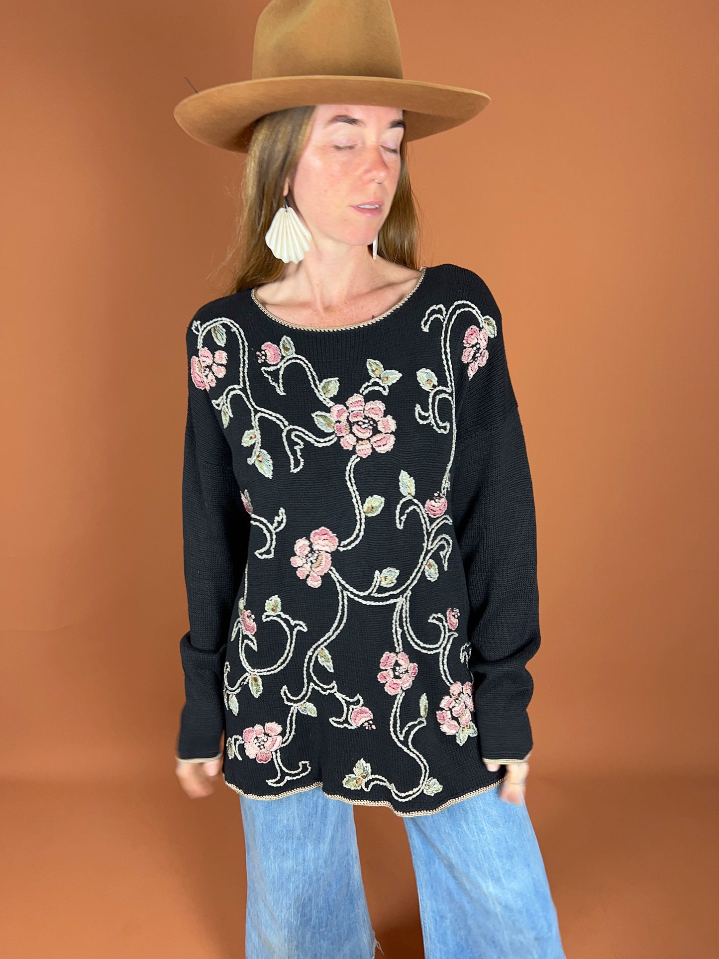 VINTAGE 80's Knit Jumper 12-14