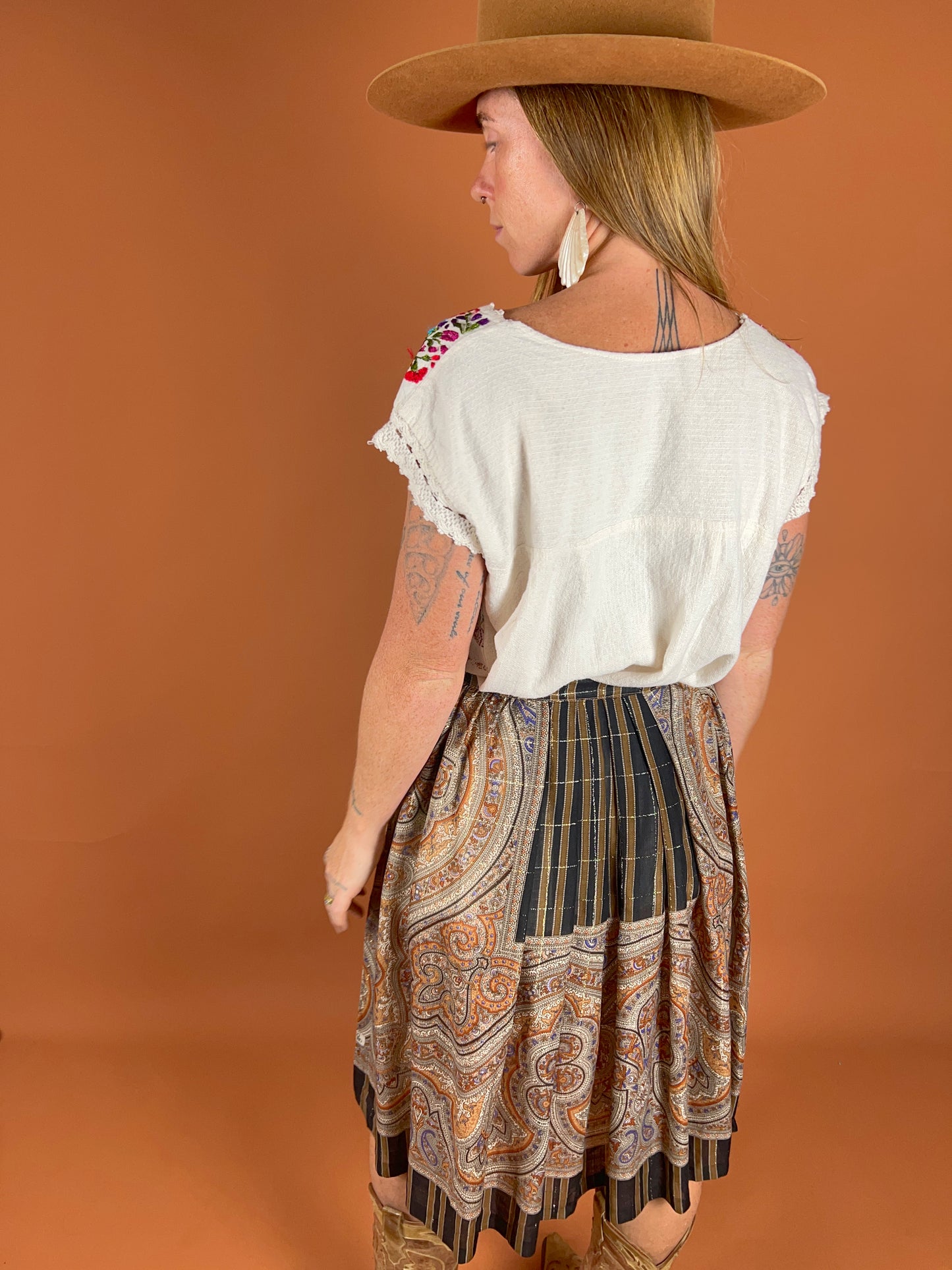 VINTAGE 70's Midi Skirt 8