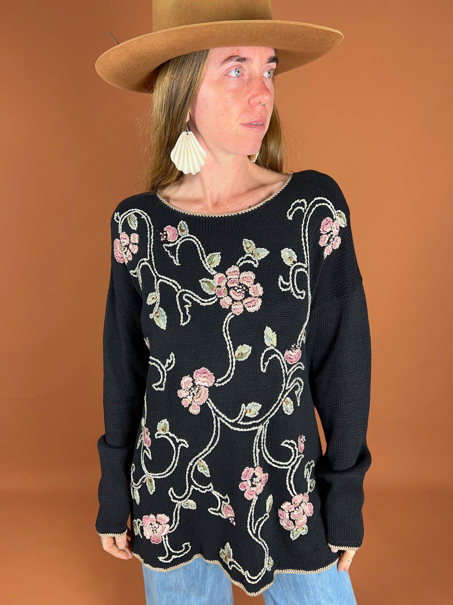 VINTAGE 80's Knit Jumper 12-14