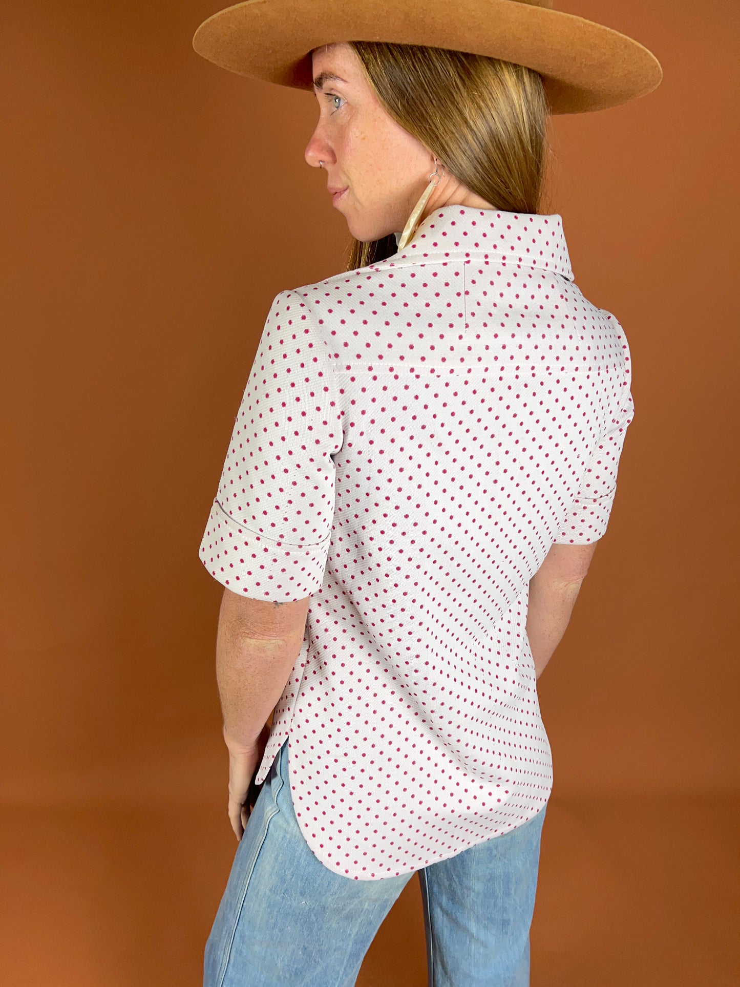 VINTAGE 70's Safari Shirt 8-10