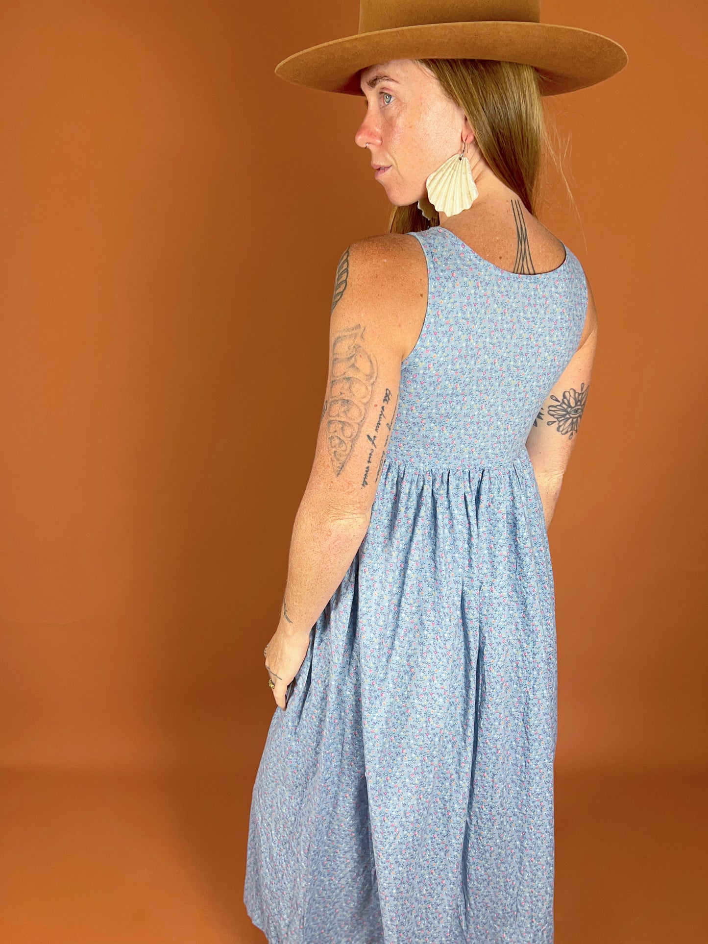 VINTAGE 70's Paisley Maxi Dress 10