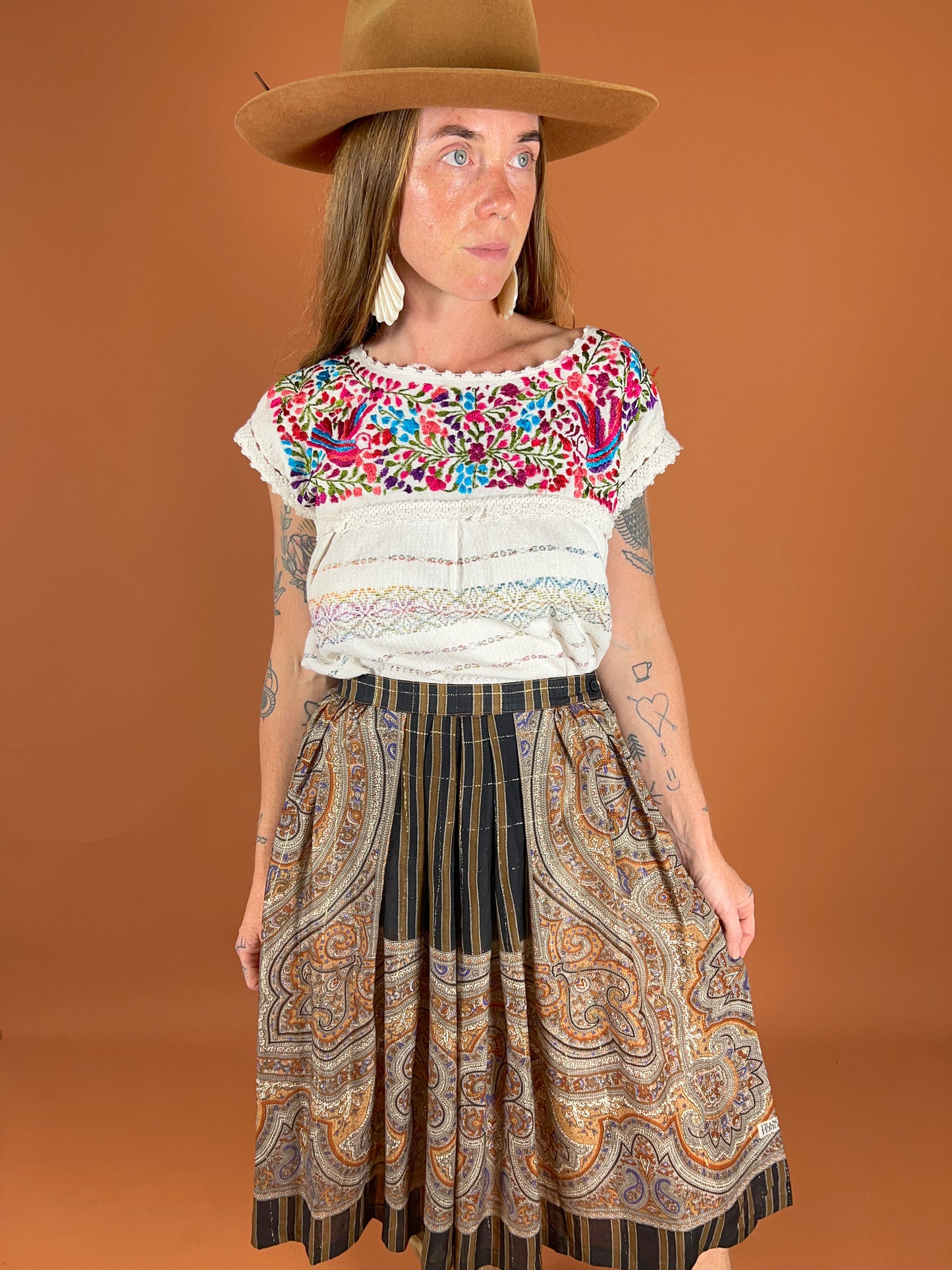 VINTAGE 70's Midi Skirt 8