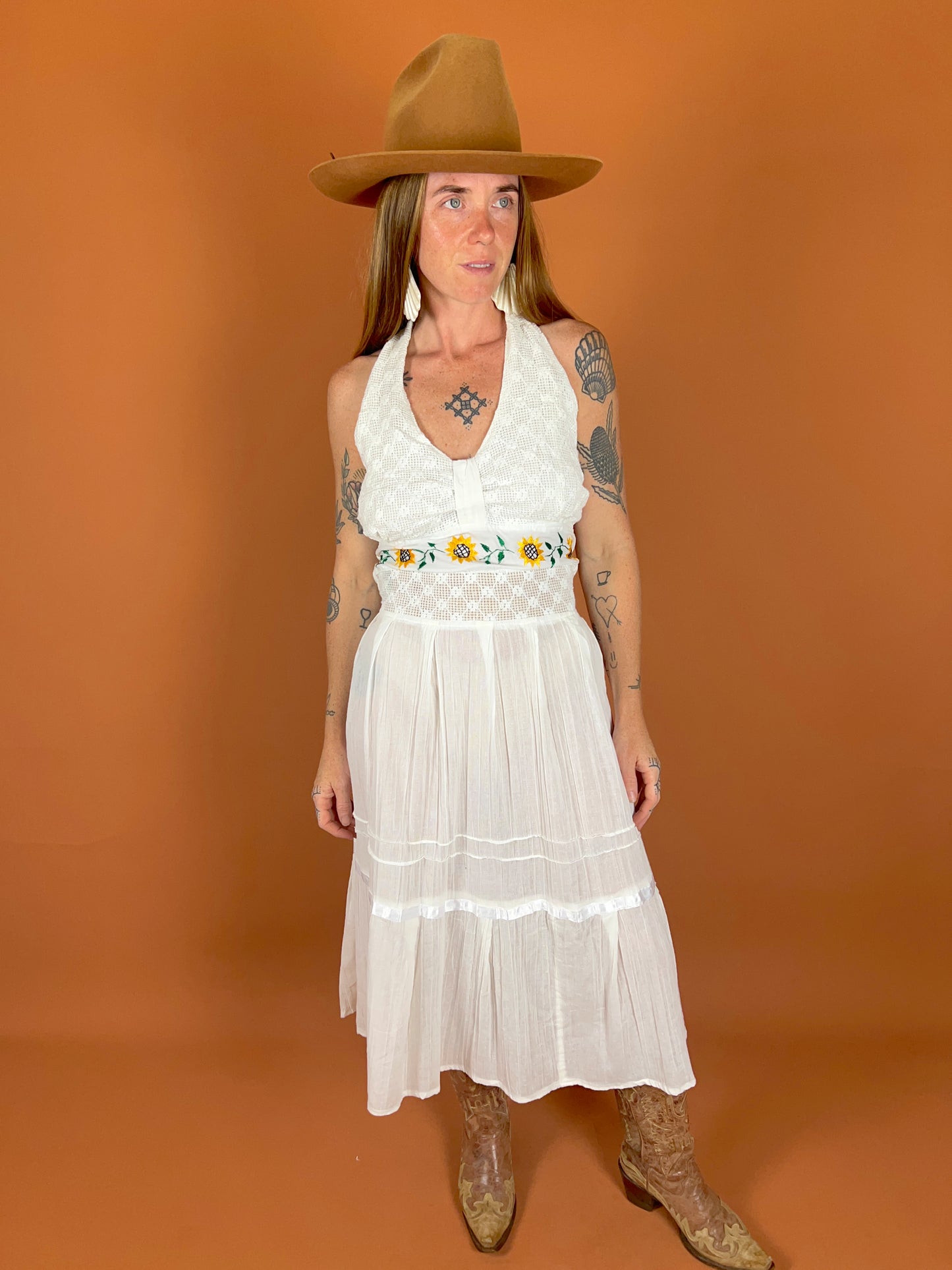 VINTAGE 60's Mexican Dress 12-14