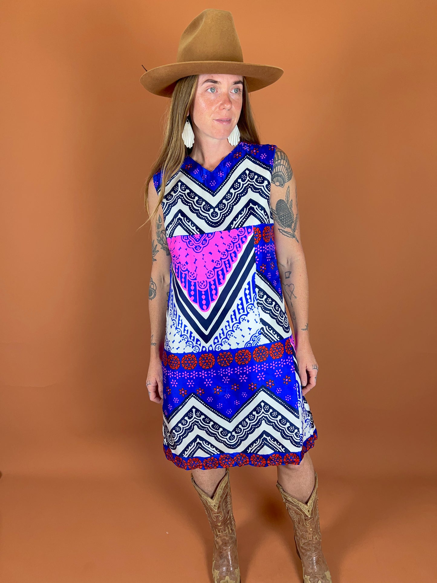 VINTAGE 60's Mini Dress 10-12