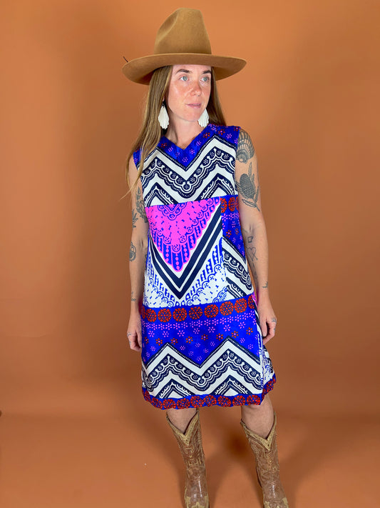 VINTAGE 60's Mini Dress 10-12