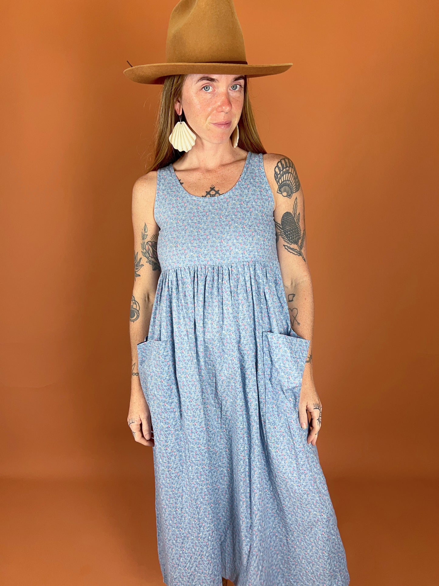 VINTAGE 70's Paisley Maxi Dress 10