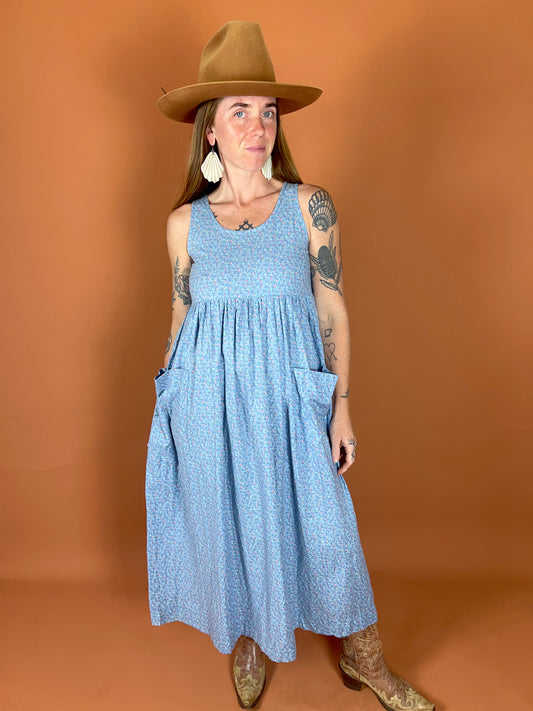 VINTAGE 70's Paisley Maxi Dress 10