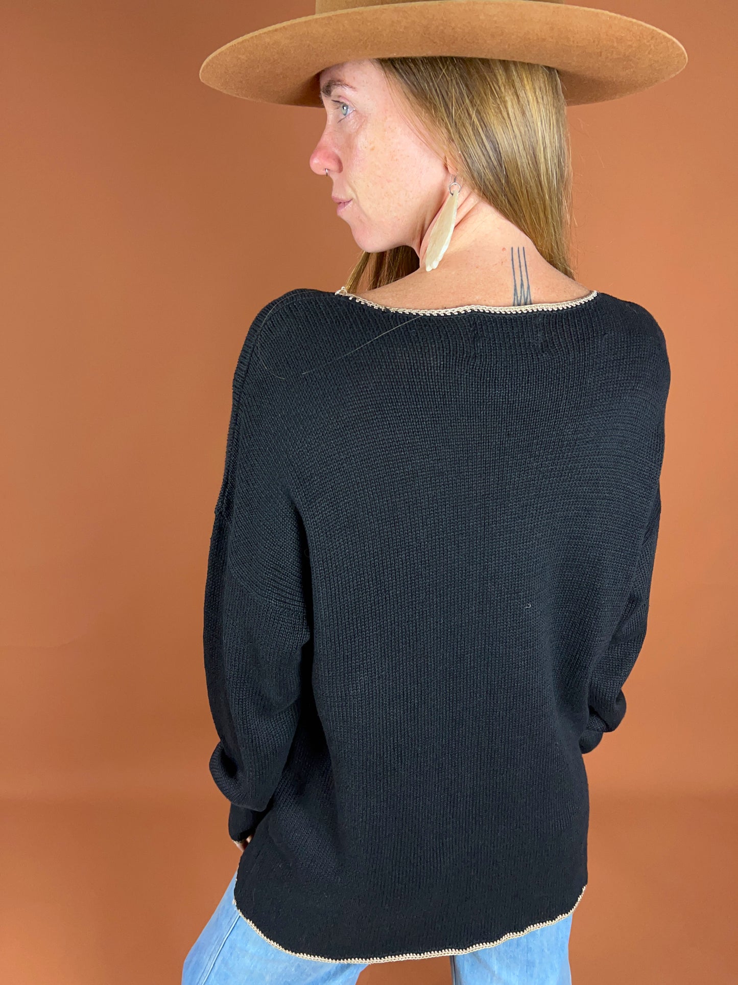 VINTAGE 80's Knit Jumper 12-14