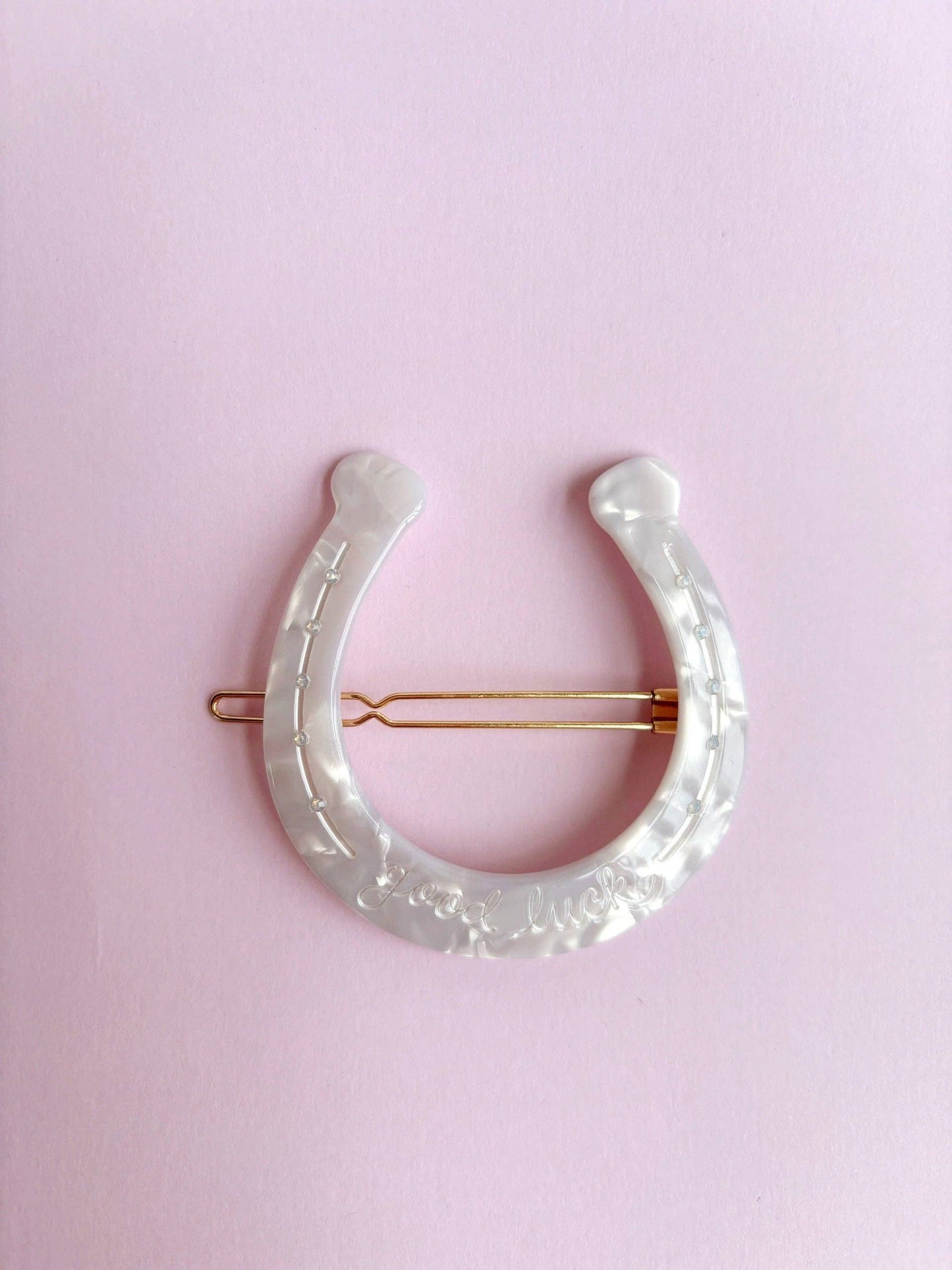 HEY RICOCHET Horseshoe Clip White