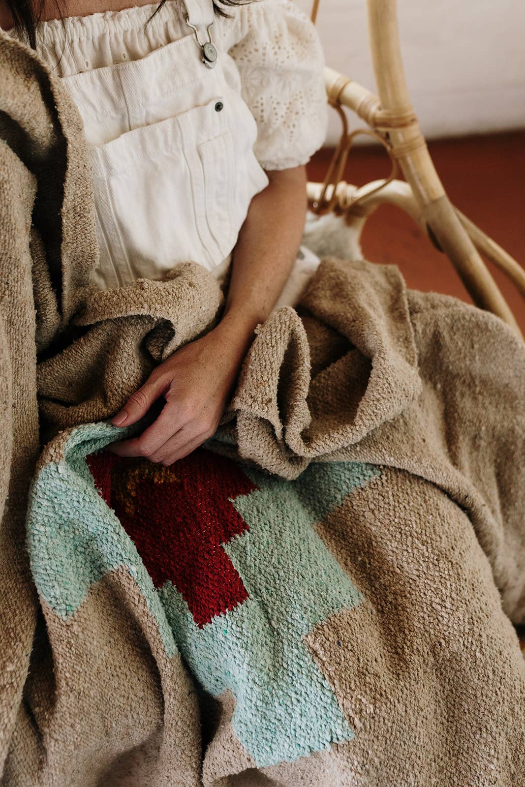 TRIBE & TRUE Taos Two (Mesa- Aqua) Handwoven Blanket
