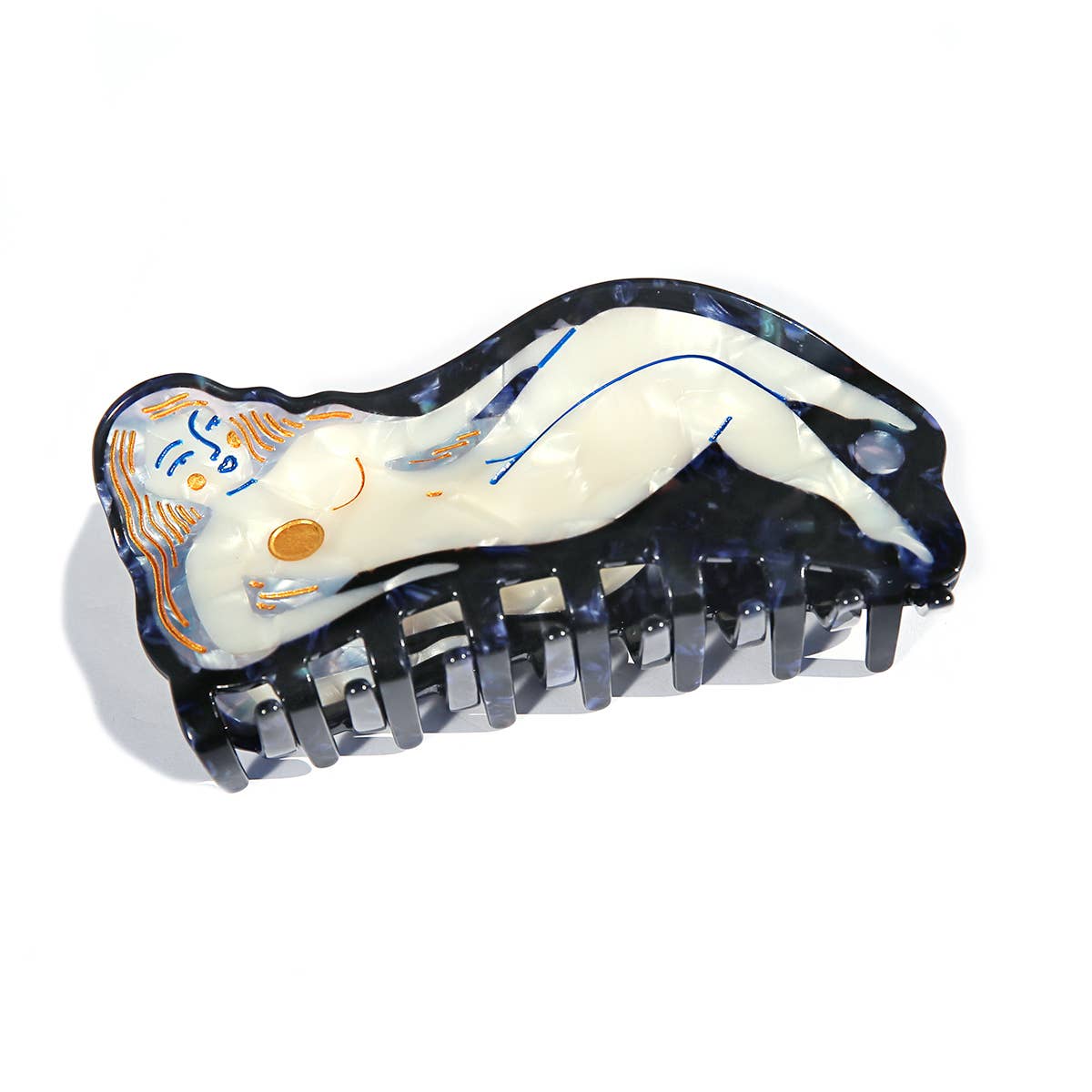 KINGSTON JEWELLERY Figure Hair Claw Blue