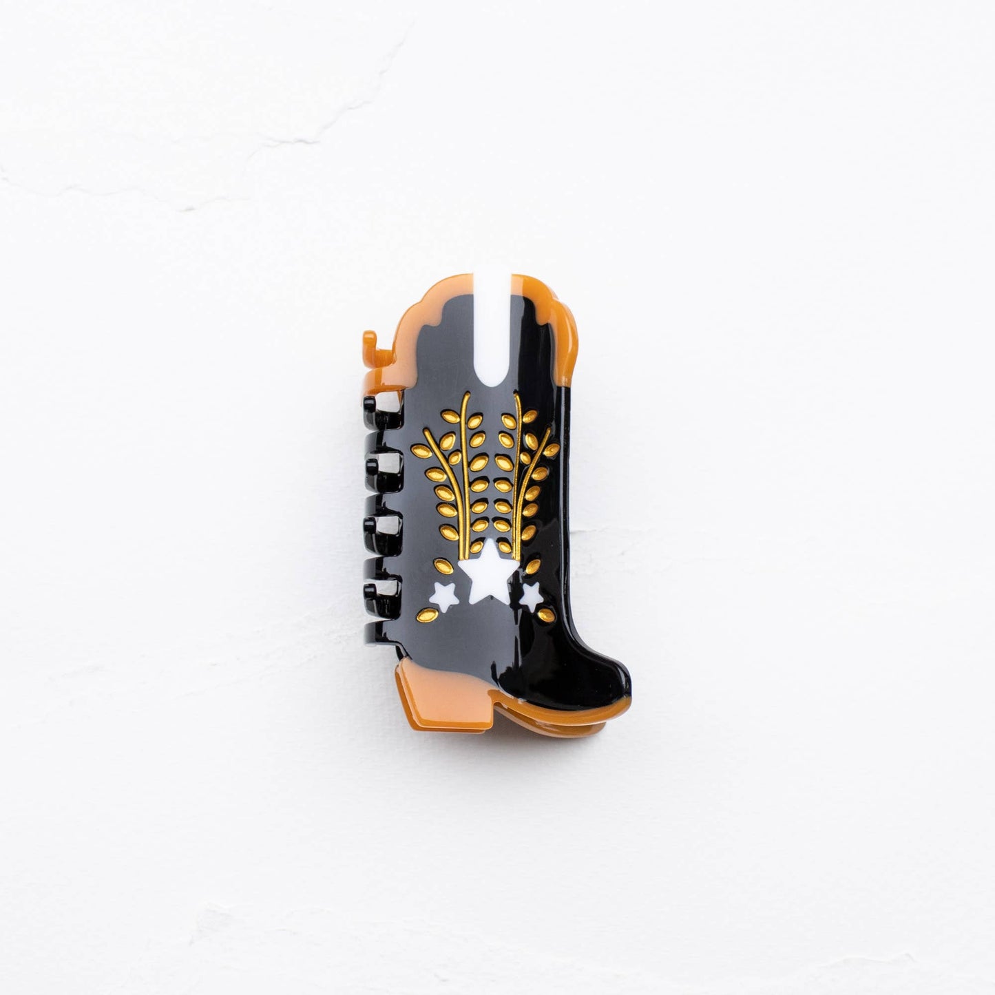 TIPOLOGY Eco Shooting Star Cowboy Boots Hair Claw Clip: Black