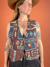 Load image into Gallery viewer, VTG Aztec Vest 10-12